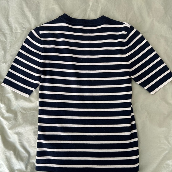 J. Crew Navy and White Striped Sweater Top - Picture 6 of 6